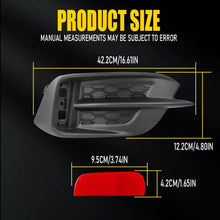 Load image into Gallery viewer, LH RH Rear Bumper Reflector Cover W/Molding Trim Fit Honda Civic Sedan 2016-2021