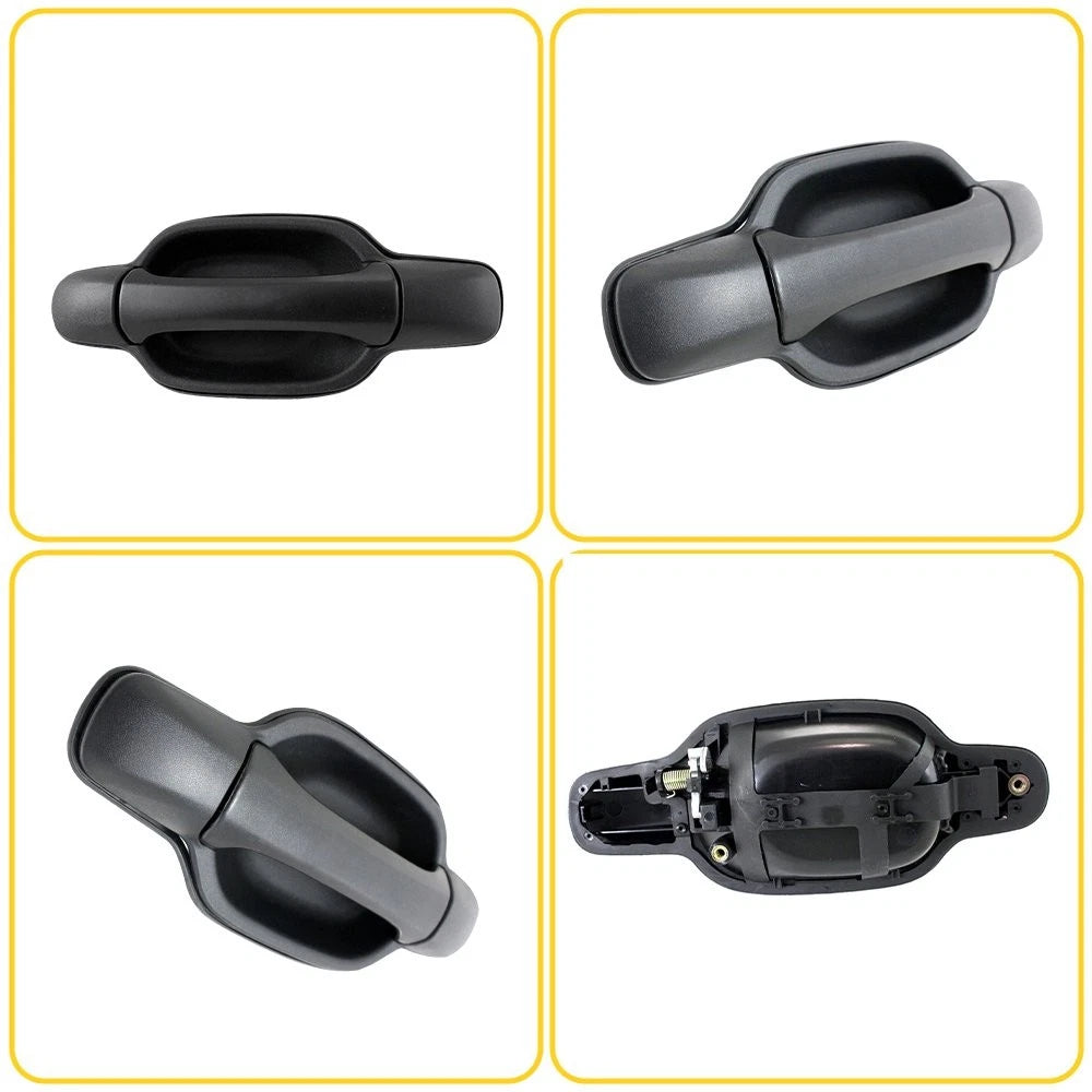 Black Exterior Door For 2004-2012 Chevrolet Canyon Handle Rear Left
