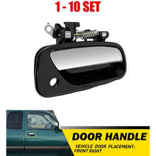 Load image into Gallery viewer, Front Exterior Right Side Door Handle 1-10PCS Black+Chrome for 93-98 Toyota T100