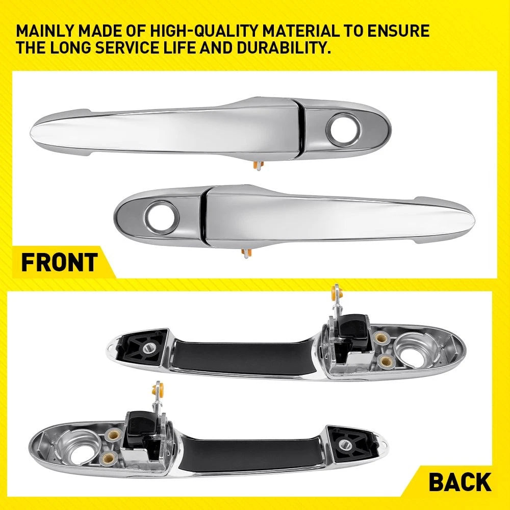 For 2007-2010 Saturn Sky Chrome Exterior Door Handles Bar Front Left&Right 2-20X