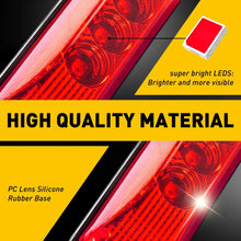 Load image into Gallery viewer, 4pcs Lights 3-LED Trailer Marker Truck Clearance Side Light Waterproof Red Amber