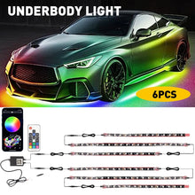 Load image into Gallery viewer, 6PCS Dream RGB Color Underglow LED Light Neon Kit Bluetooth Strip For Car Truck
