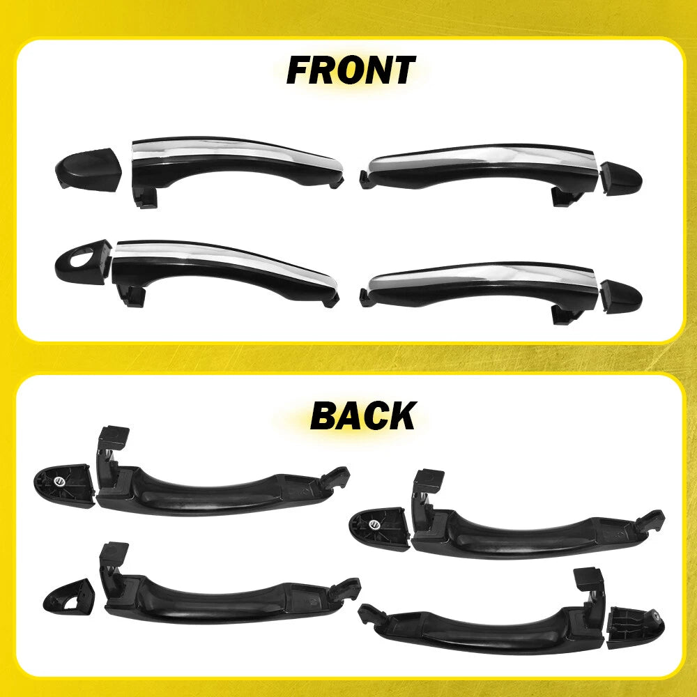 Outside Outer Door Handle Set Front Rear Left Right Fit 2006-2011 Hyundai Azera