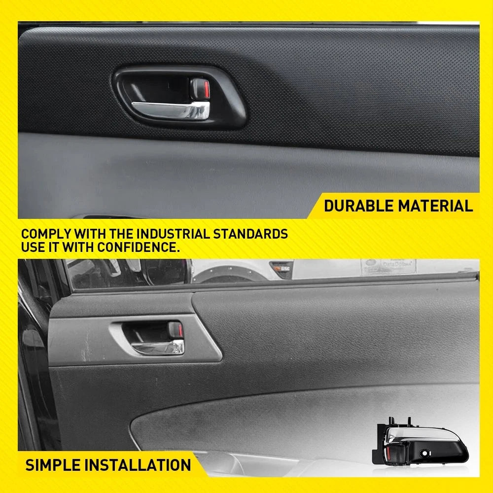 1-10X Interior Door Pull Handle Black Chrome Right Fit 2003-2008 Subaru Forester