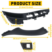 Load image into Gallery viewer, Inner Door Panel Handle Pull Cover Trim Fit Set BMW 5 Series F10 F11 F18 Black