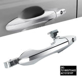 1X Exterior Door Handle For 2007-2013 Acura MDX Front Driver Side Chrome Plastic