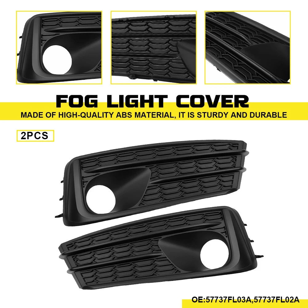 Fog Light Cover Bezel w/Lamp Hole Front Left Right For 2020-2023 Subaru Impreza