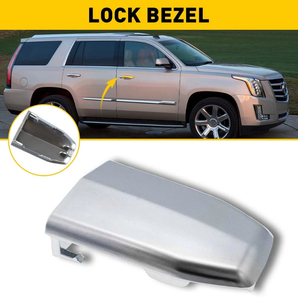 1-10X 13596115 15-19 Fit Cadillac Escalade Outside Front Door Handle Cap Chrome