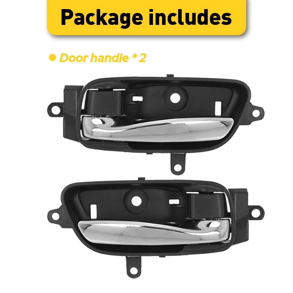 Interior Inside Inner Fit Handle 2003-2007 Door Accord Honda Black Replacement