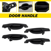Load image into Gallery viewer, Fit 2004-11 Mitsubishi Endeavor Black Exterior Door Handle Left Right Front Rear