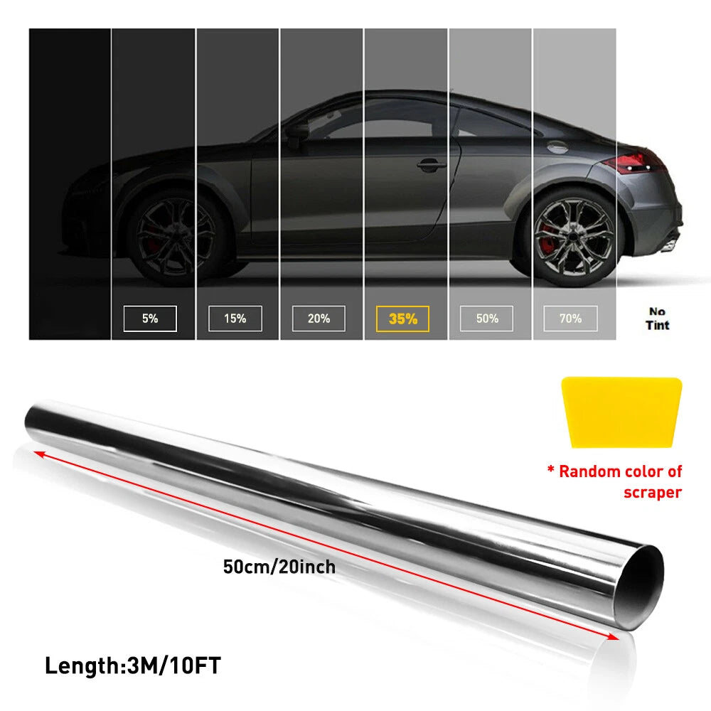 3M Window Roll Uncut Tint Film VLT 5/15/20/35/50/70% 20"x10ft Car Home Office US