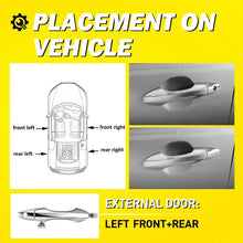 Load image into Gallery viewer, Chrome ABS 2-20X Door Handle Outer Front+Rear for 2007-2013 Acura MDX Base Left