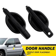 Load image into Gallery viewer, 2X Black Exterior Door Handle for 2004-2011 Mitsubishi Endeavor Front&amp;Rear Left