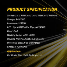 Load image into Gallery viewer, 2-20PCS LED Turn Signal Red Light Bulb Hyper Flash 3157,3156,3056,3456,4156,3057