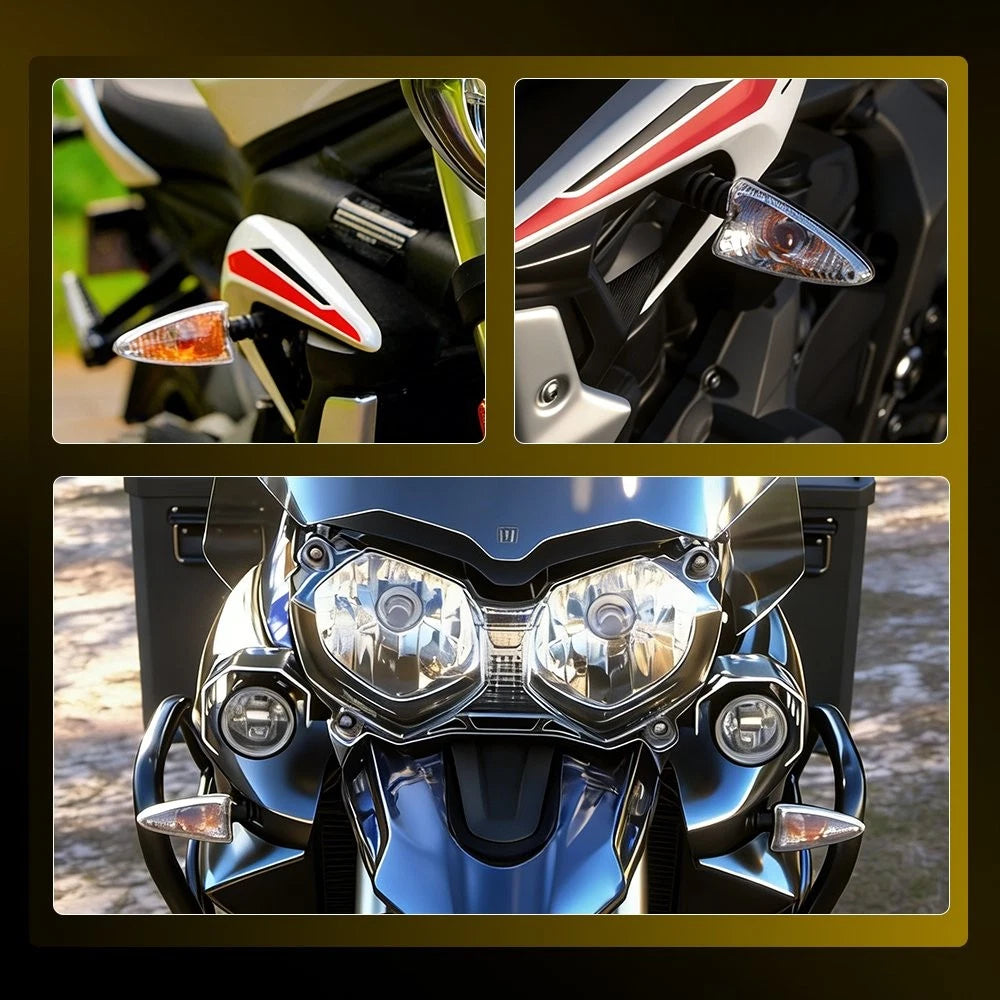 4PCS Fit Triumph Tiger 1050 800 XC XR Clear Amber Turn Signal Light T2701037