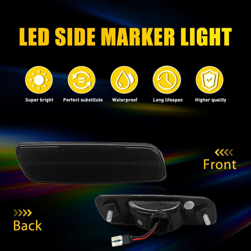 LED Side Marker Light for 2001-05 Lexus Smoked/Clear IS300 Lamp Amber/White/Red