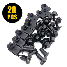 Load image into Gallery viewer, 28pcs Car Shield Splash Engine Kit Body Screw Bolts Nut Fender Bumper Clip Rivet