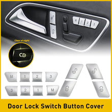Load image into Gallery viewer, Door Lock Unlock Switch Seat Button Cover for Sticker Set Mercedes-Benz W204 CLA