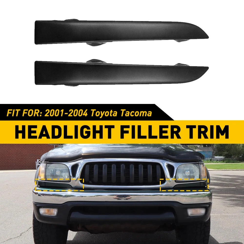 FOR 2001-04 TOYOTA TACOMA BUMPER Pair GRILLE FRONT TRIM HEADLIGHT PANELS FILLER
