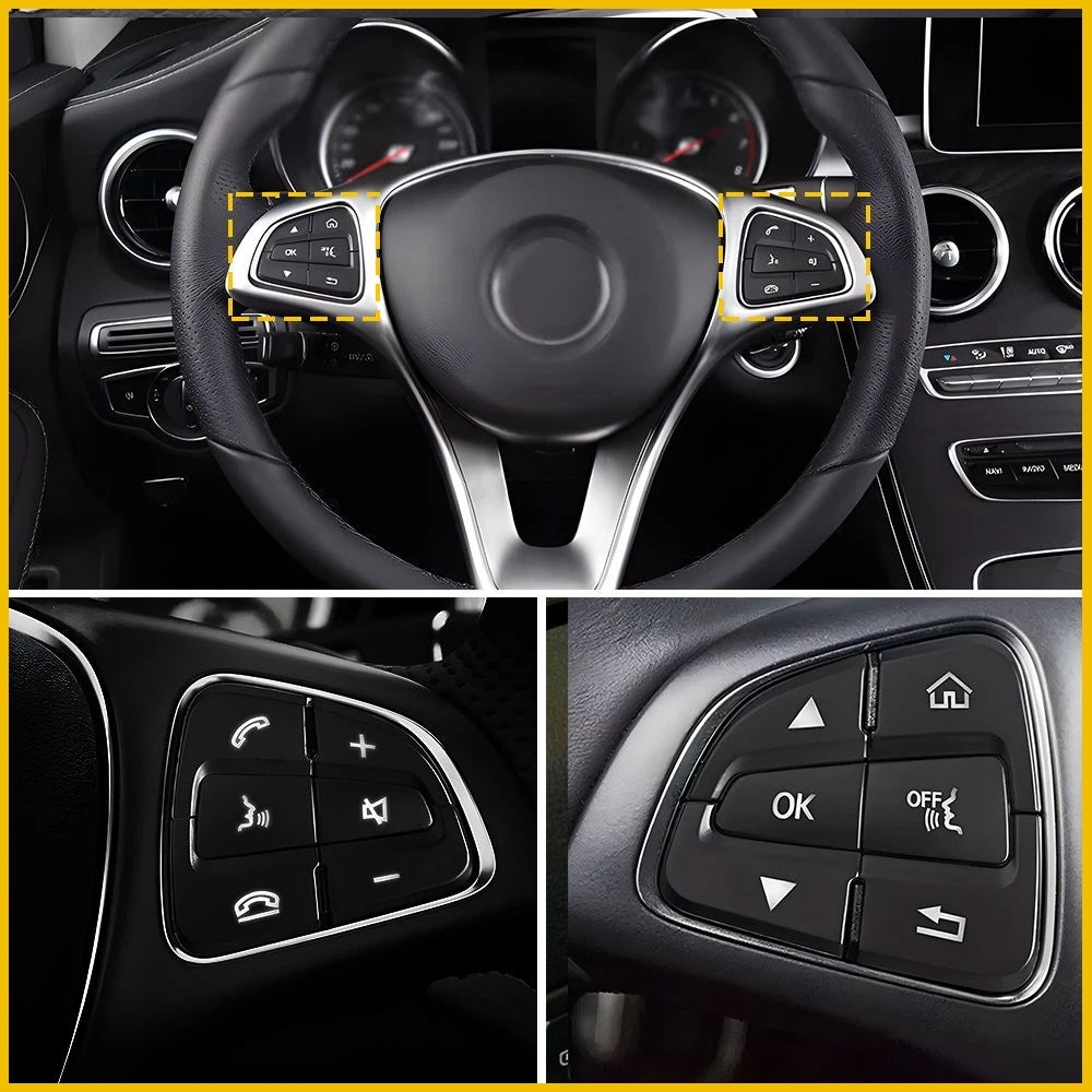 1-10Set Steering Wheel Fit Button Cap 15+ Mercedes B Benz C A GLA GLS GLE CLASS
