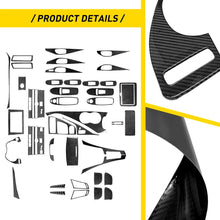 Load image into Gallery viewer, For Infiniti Q50 Q60 2014-2020 Interior Trim Cover Decal Kit Real Carbon Fiber