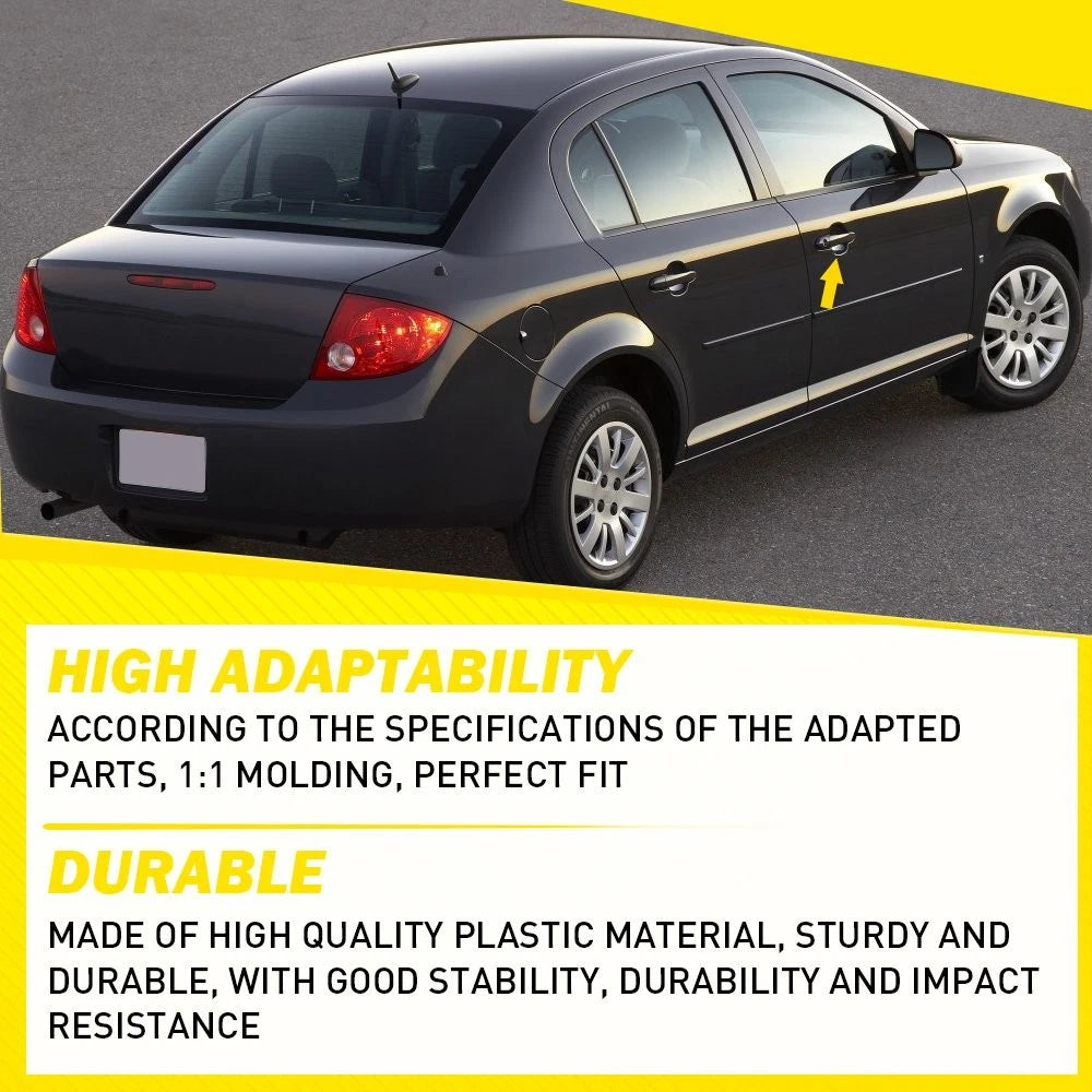 Front Left&Right 2PCS Door Handle Exterior Black Fit 2007-2013 Chevrolet Impala
