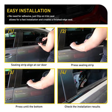Load image into Gallery viewer, 4-40 Weatherstrip Window Trim Seal Belt Front Rear for 2008-17 Mitsubishi Lancer