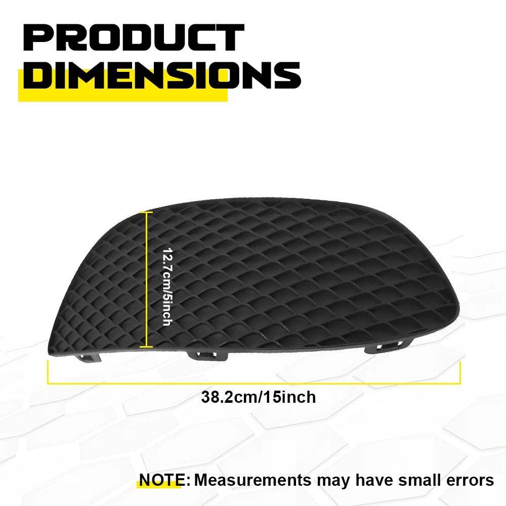 Front Left Right Bumper Fog Light Cover Grille for Mercedes Benz C300 2015-2018