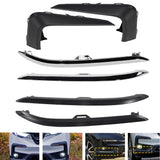 Black/Chrome Bumper Trim for 2019-2022 Honda Pilot Front Left Right Upper Lower