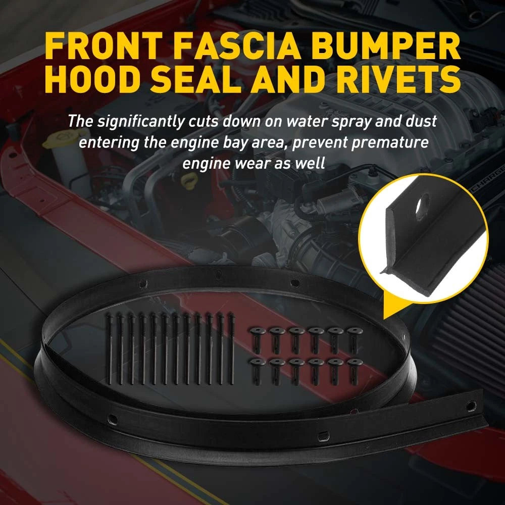 1-10Set for Hood Challenger Dodge to Nose Fascia Bumper Seal Rivets 68051392AB