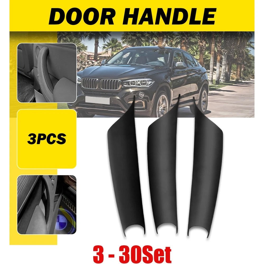 3-30X Interior Inner Door Handle Pull Trim Cover for BMW X5 F15 X6 F16 2014-2018