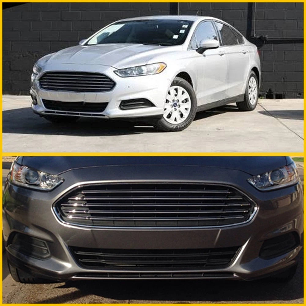 Front Bumper Fog Insert Left+Right Light Fit Cover For 2013-2016 Ford Fusion
