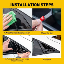 Load image into Gallery viewer, 2x Quarter Window Louver Cover For Honda 2016-2021 Civic Rear Side Glossy Black