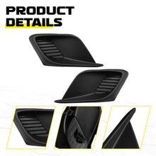 Load image into Gallery viewer, 2-20 Front Left Right Fog Light Hole Lamp Bezel Trim Black for 2014-2016 Mazda 3