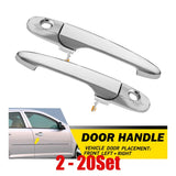 For 2005-2009 Pontiac Solstice 2-20 Left&Right Door Handle Exterior Front Chrome