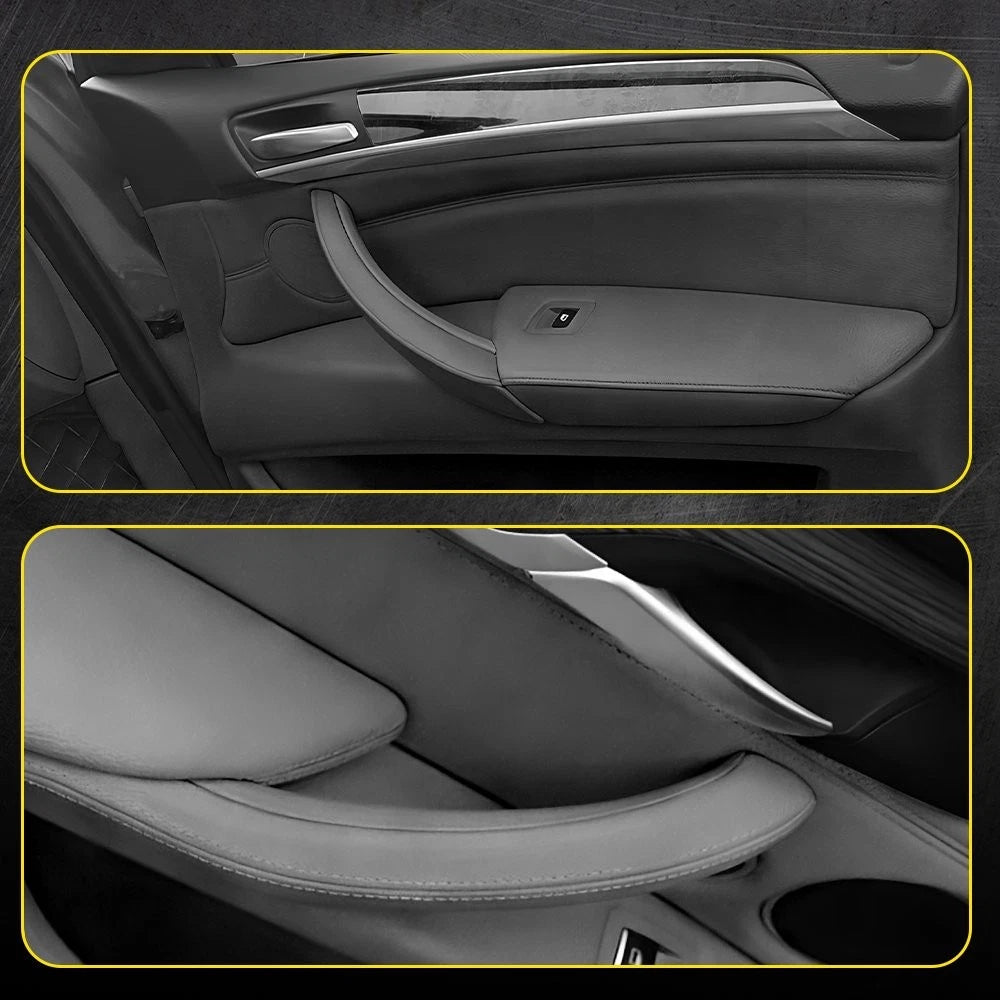 3-30X Interior Inner Door Handle Pull Trim Cover for BMW X5 F15 X6 F16 2014-2018