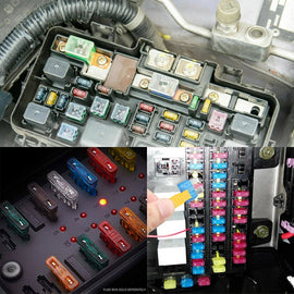 220Pcs Car Assorted Auto Fuse Replacement regular fuses size blade ATO ATC ATM