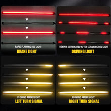 Load image into Gallery viewer, 1PCS Motorcycle LED Strip Flowing Light Brake Turn Signal Tail Red+Amber Lamp