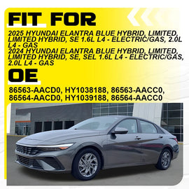 For 2024-2025 Hyundai Elantra Left Right Front Bumper Blanking Fog Lamp Cover