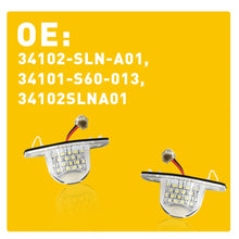 Load image into Gallery viewer, {Plug&amp;Play} WHITE LED License Plate Light Lamp For Honda CRV/Fit/Odyssey/Element