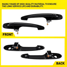 Load image into Gallery viewer, Front Left&amp;Right 2PCS Door Handle Exterior Black Fit 2007-2013 Chevrolet Impala
