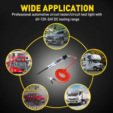 Load image into Gallery viewer, Car Circuit Pen Tester Test Fuse Tool Auto Probe Light Fit 6V 12V 24V DC Voltage