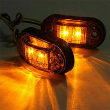 Load image into Gallery viewer, LED 10PCS LIGHTS MARKER CLEARANCE SIDE RED AMBER TRAILER TRUCK RV CARAVAN LIGHT