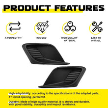 Load image into Gallery viewer, 2-20 Front Left Right Fog Light Hole Lamp Bezel Trim Black for 2014-2016 Mazda 3