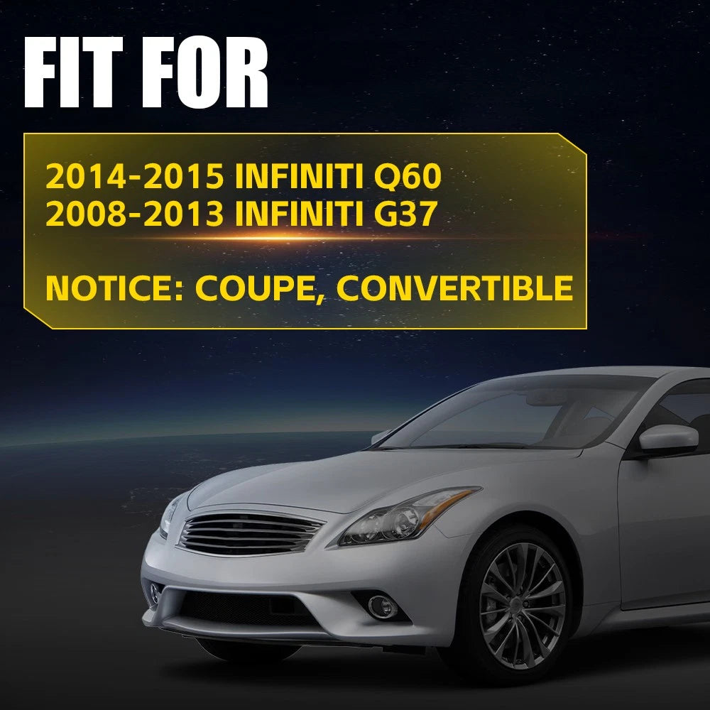 2Pc Front Bumper Bracket Support Retainer for Infiniti 2014-2015 2008-13 Q60 G37