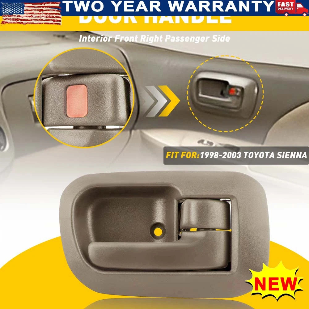 Door Handle Beige Inside Interior RH Front Right 91298 Side Fit 98-03 Sienna