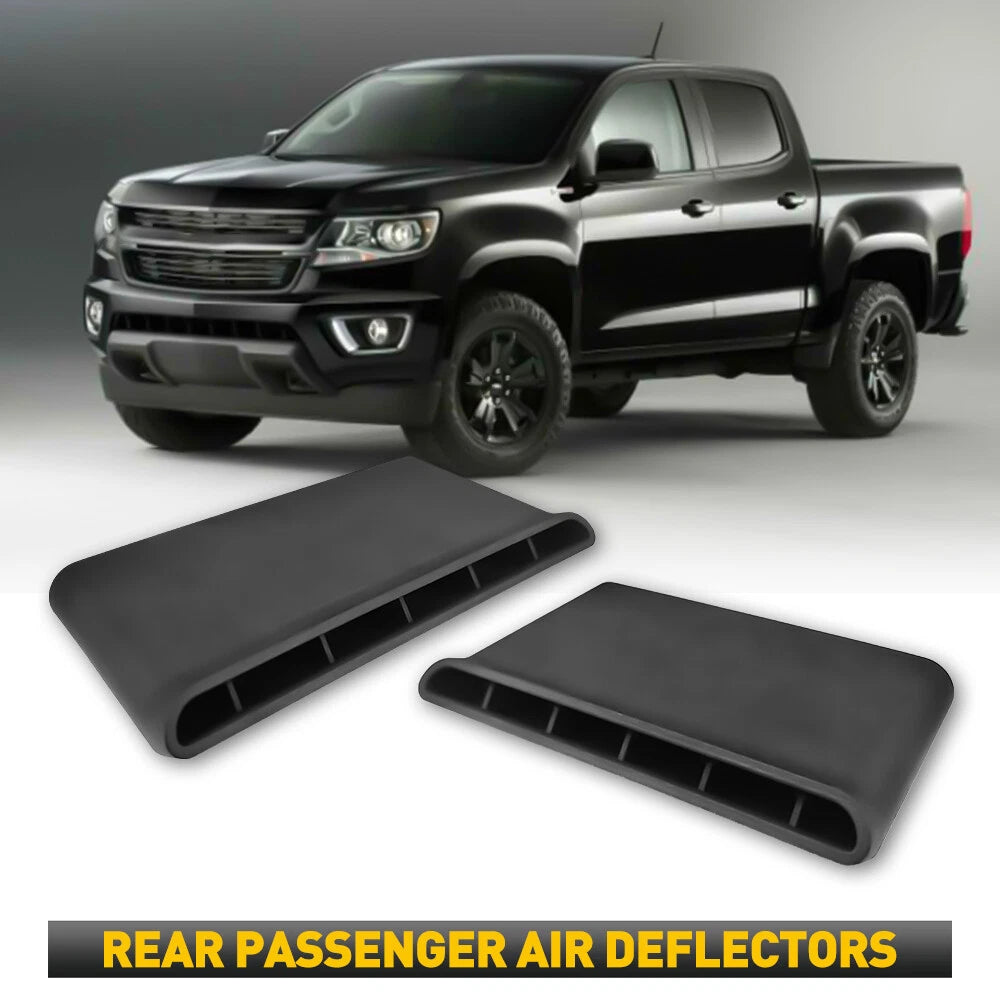 2x Fit 2014-2019 GMC Sierra Air Passenger&Driver Rear Deflectors Accessories