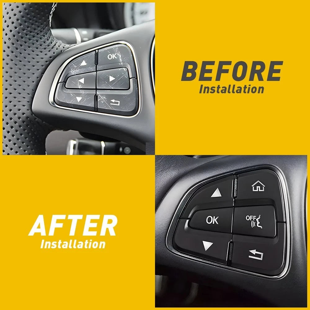 1-10Set Steering Wheel Fit Button Cap 15+ Mercedes B Benz C A GLA GLS GLE CLASS