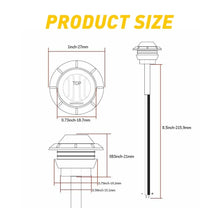 Load image into Gallery viewer, 3/4" Round Amber LED Signal Trailer Truck Clearance Side Marker Lights 10-100PCS