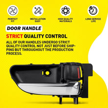 Load image into Gallery viewer, 1-10X Interior Door Pull Handle Black Chrome Right Fit 2003-2008 Subaru Forester
